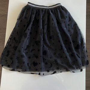 Girls black tulle skirt